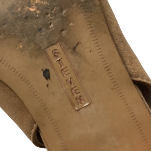 Steven By Steve Madden Womens Tan Suede Slingback Pointed Toe Flats Size 8.5 M - Picture 9 of 16